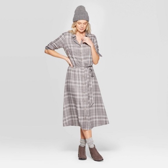 universal thread plaid dress